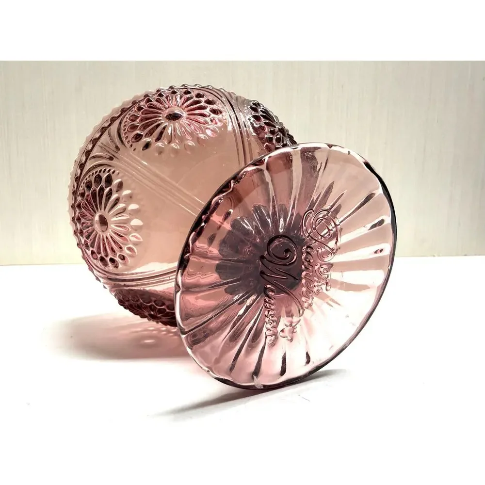 The Pioneer Woman Adeline Plum Purple Glass Footed Dessert Sherbet Cup